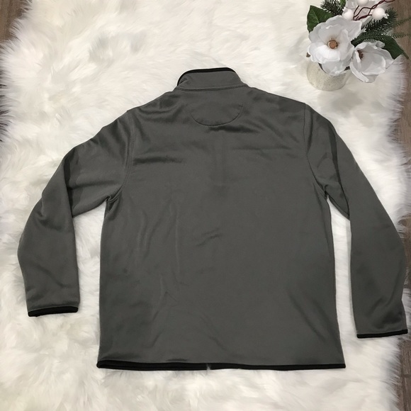 Van Heusen Traveler Gray Pullover 1/4 Zip Sweater - Picture 6 of 6